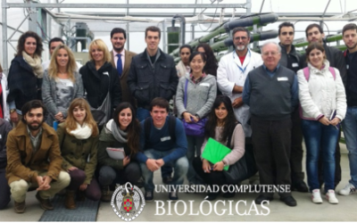 Alumnos del Máster en Biología Vegetal Aplicada de la Facultad de Biología de la Universidad Complutense de Madrid, visitan la planta PTEM de AlgaEnergy