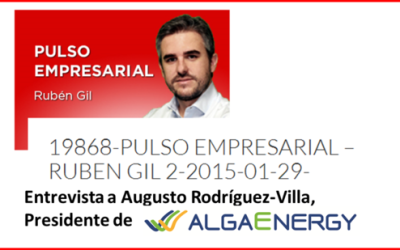 Augusto Rodríguez-Villa, Presidente de AlgaEnergy, entrevistado por Gestiona Radio