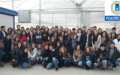 Profesores y alumnos de Grado de Biotecnología de la Universidad Politécnica de Madrid visitan la planta PTEM de AlgaEnergy