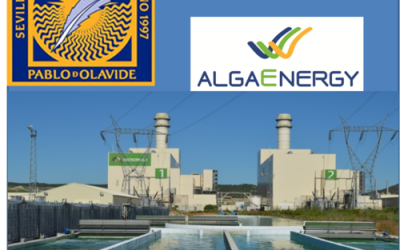 Estudiantes y profesores de la Universidad Pablo de Olavide, de Sevilla, visitan las instalaciones de la Planta Industrial de Cultivo de Microalgas de Arcos de la Frontera