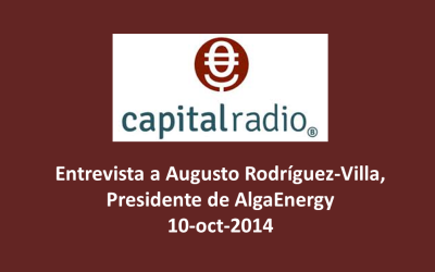Capital Radio entrevista a Augusto Rodríguez-Villa, Presidente de AlgaEnergy